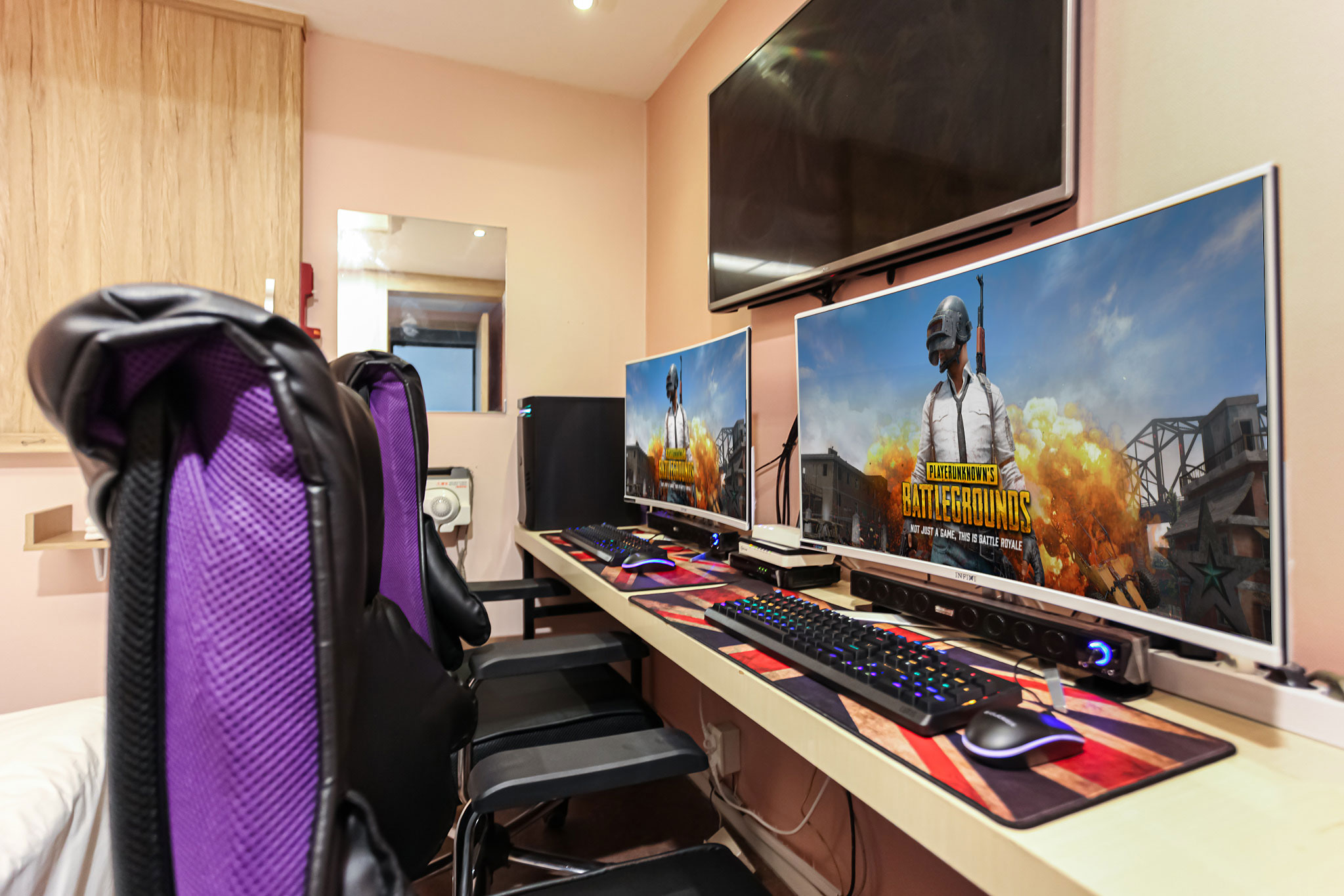 배그 고사양/커플상옵2PC(165Hz 커브드모니터/i5-9400F/16G/RTX1660)