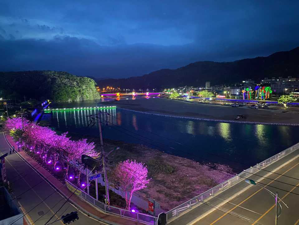 청송 백운장 모텔 전망