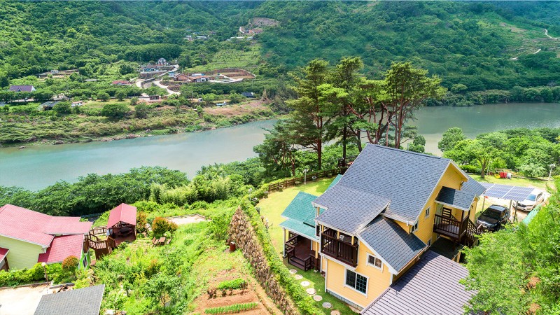 구례 섬진강풍경이좋은집펜션 전망