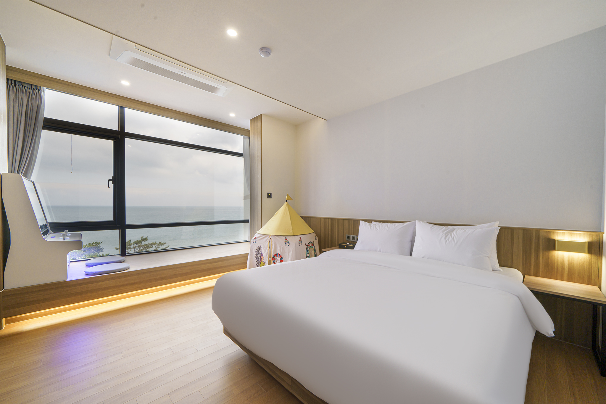 프리미엄 Kids 에메랄드 오션뷰(레트로오락기+주방놀이+인디언텐트+넷플릭스 이용가능)