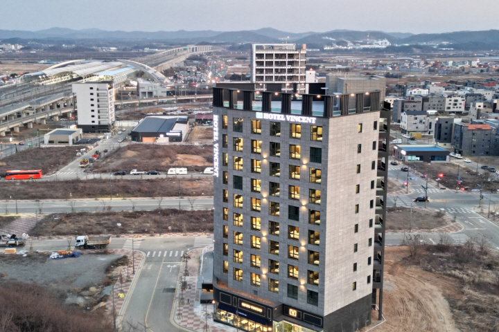 청주 빈센트 호텔 오송역점 외관