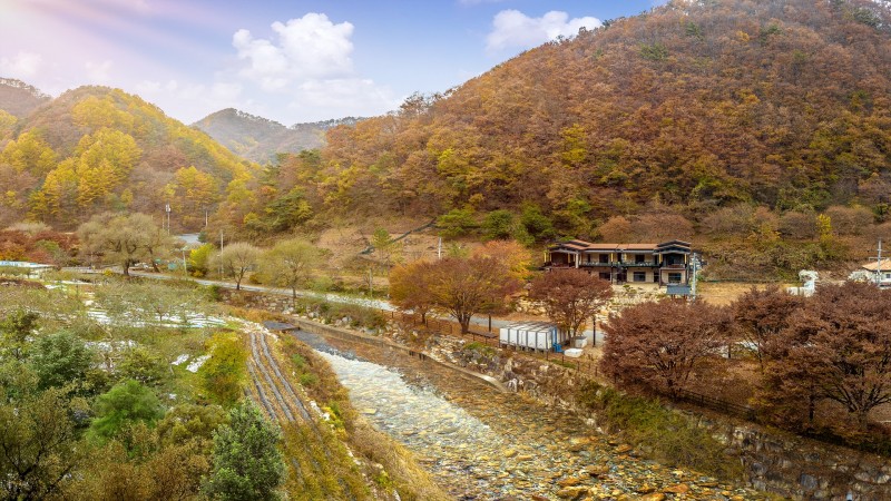 단양 사나래펜션 전망