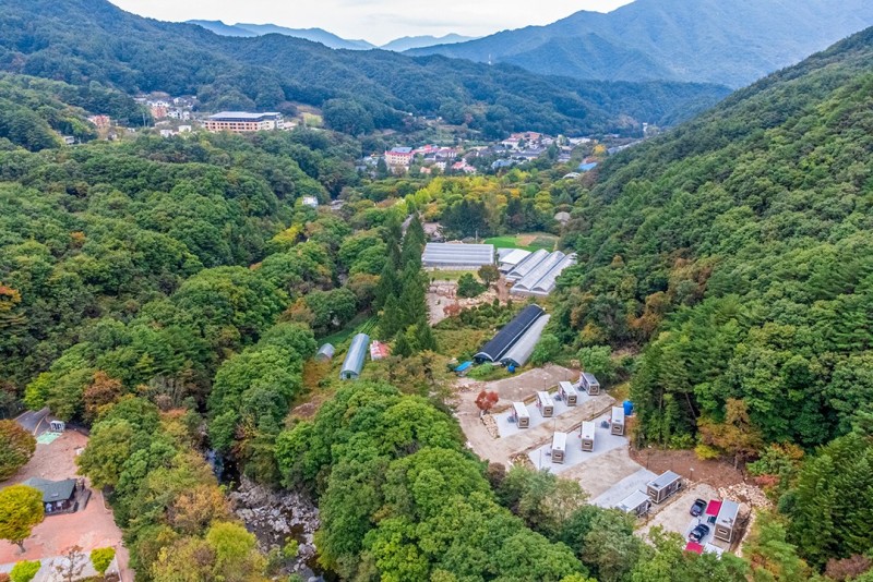 무주 나봄카라반파크 전망