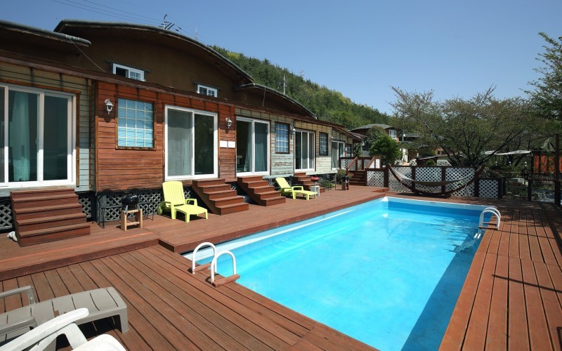 하동 세번째밤 펜션 수영장