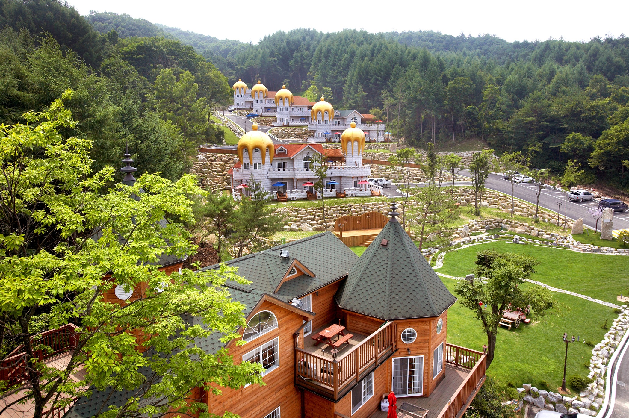 평창 리조트펜션 숲속의요정 외관