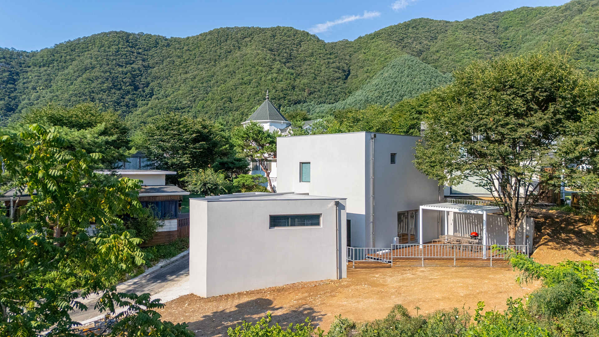 홍천 하늘호수 키즈풀빌라 전망