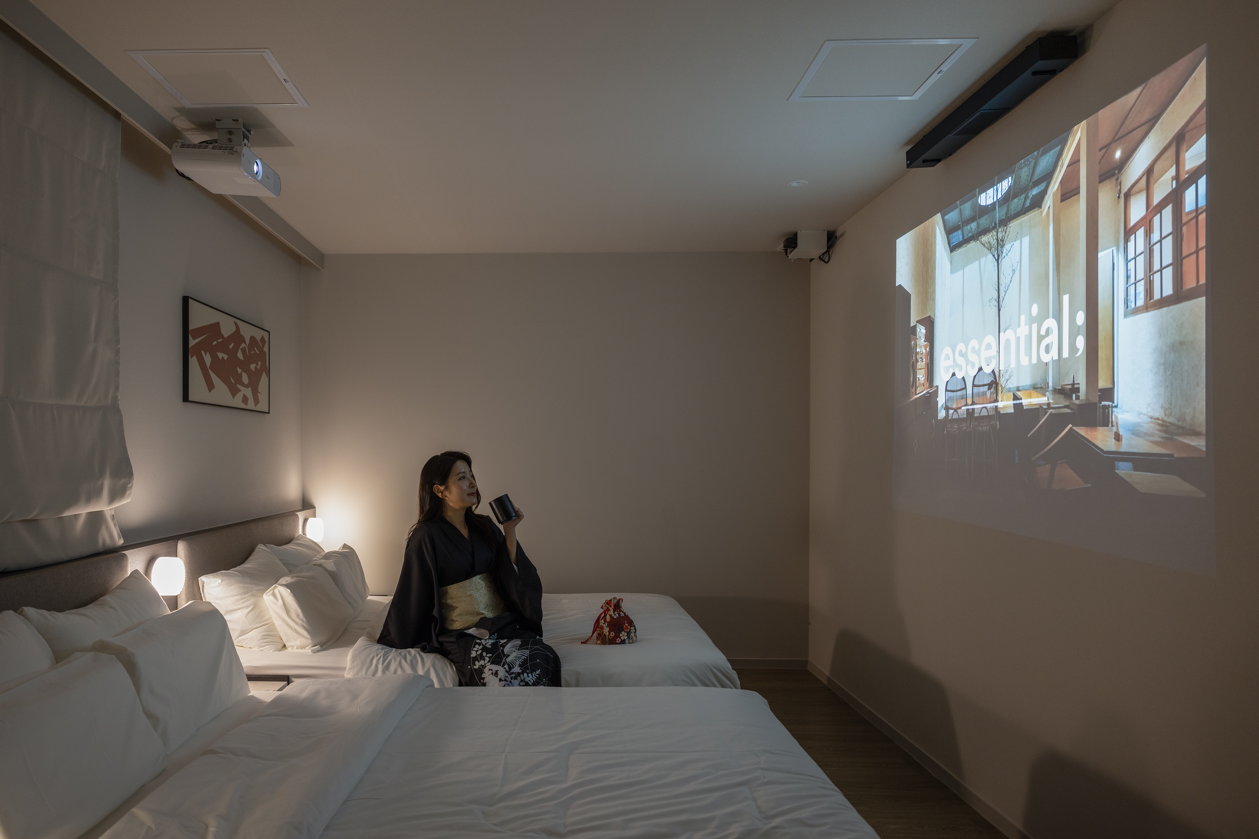 고움-유영(빔프로젝트,최상급침구,스타일러,OTT이용가능,비데,대형욕조,트윈베드)