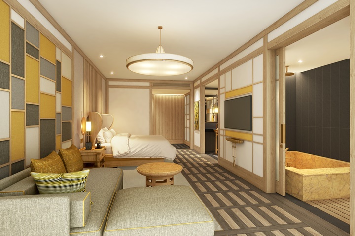 디럭스 킹, 게스트룸, 킹침대 1개, 소파베드, 정원 전망, 발코니 Flexible Rate with Half board
