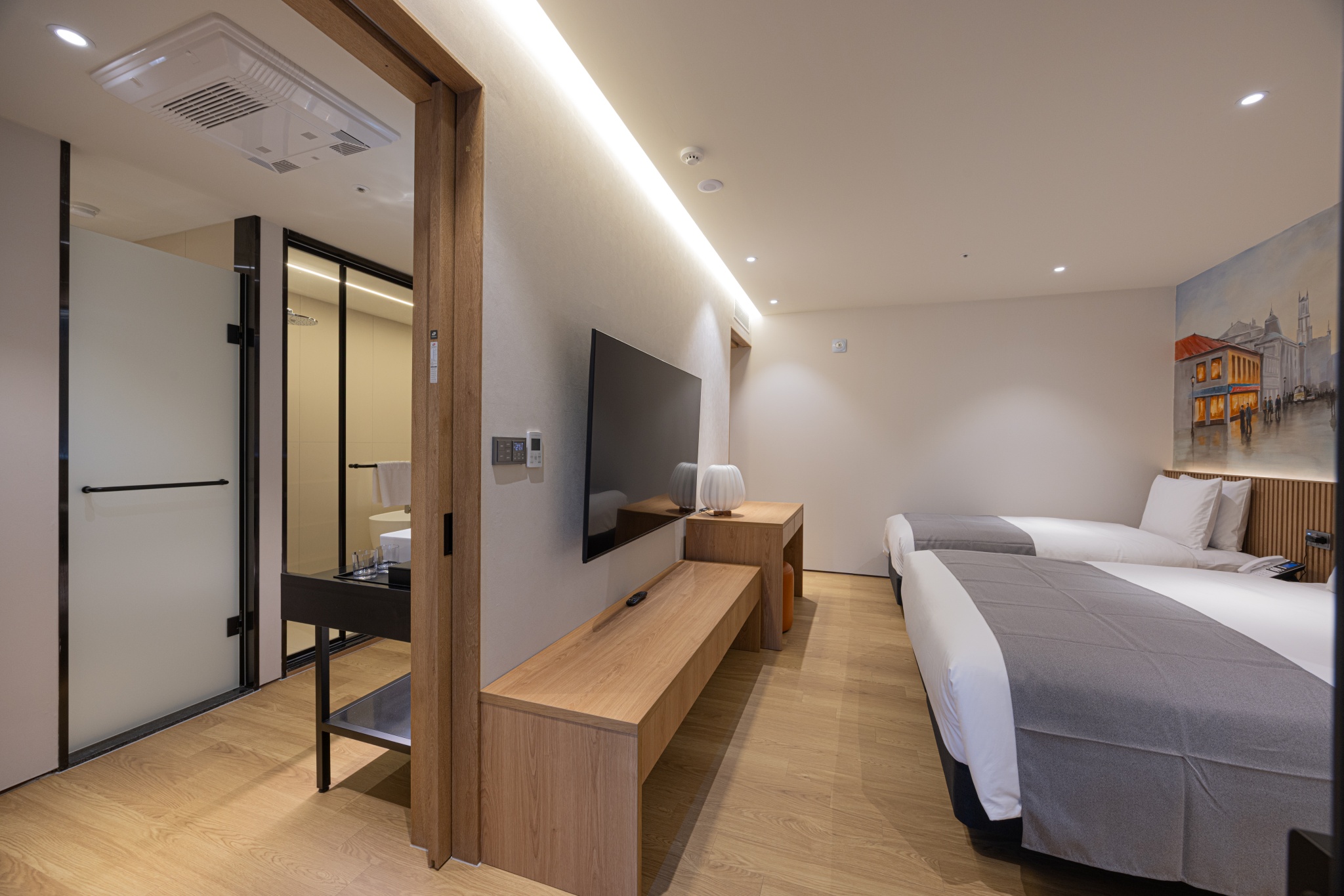 캐쥬얼 하프 트윈 - 측면오션뷰(불꽃축제 PKG★룸온리, 취소불가)