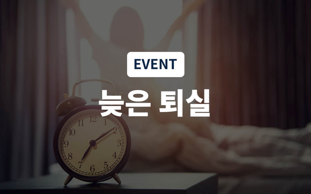 늦은퇴실 - 랜덤객실배정(넷플릭스/유튜브 시청 가능)