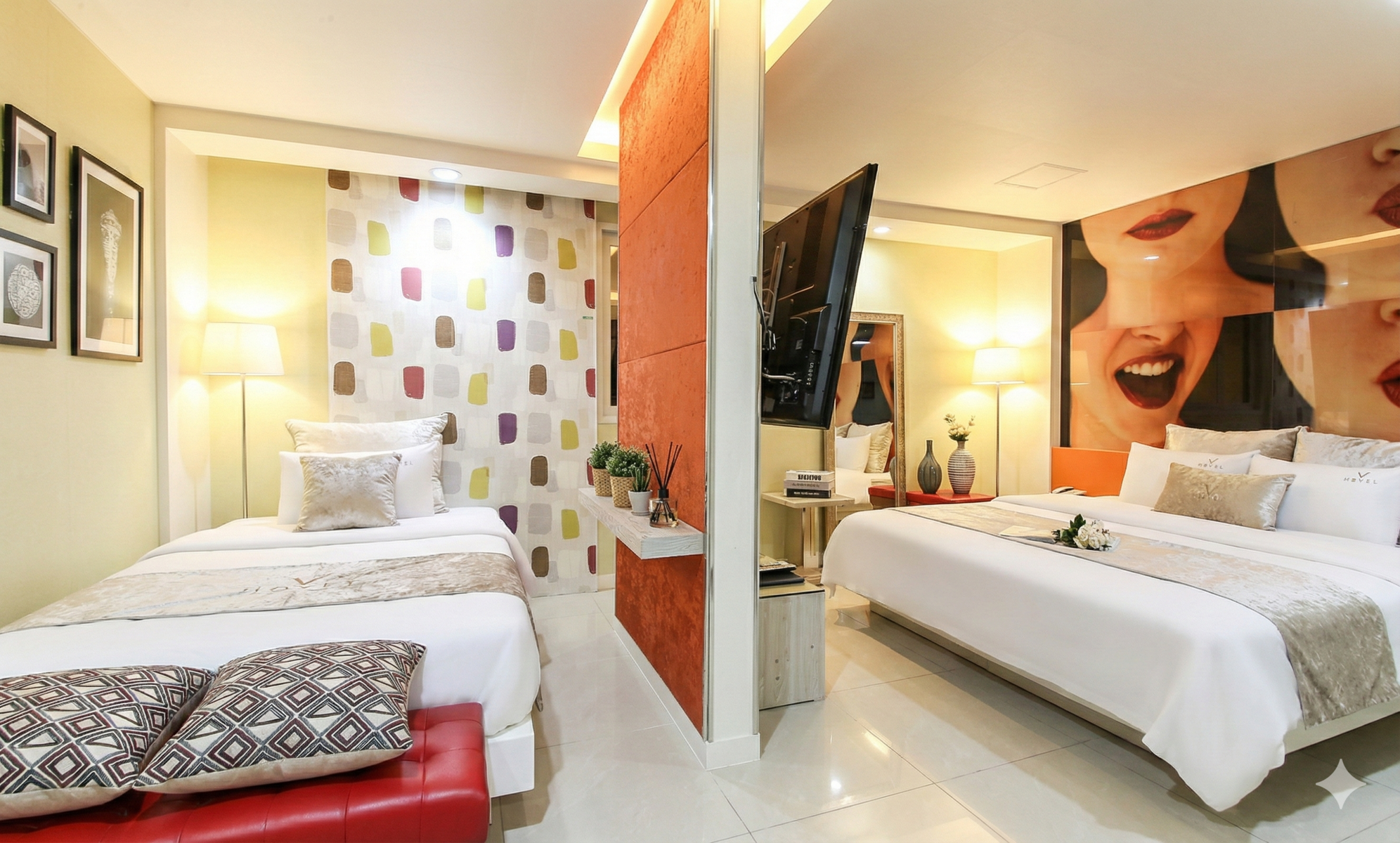 디럭스 트윈(라텍스 침대, 넷플릭스 개인 ID로 시청가능)(넷플릭스+디즈니+티빙+왓챠+애플TV+라프텔 무료시청)