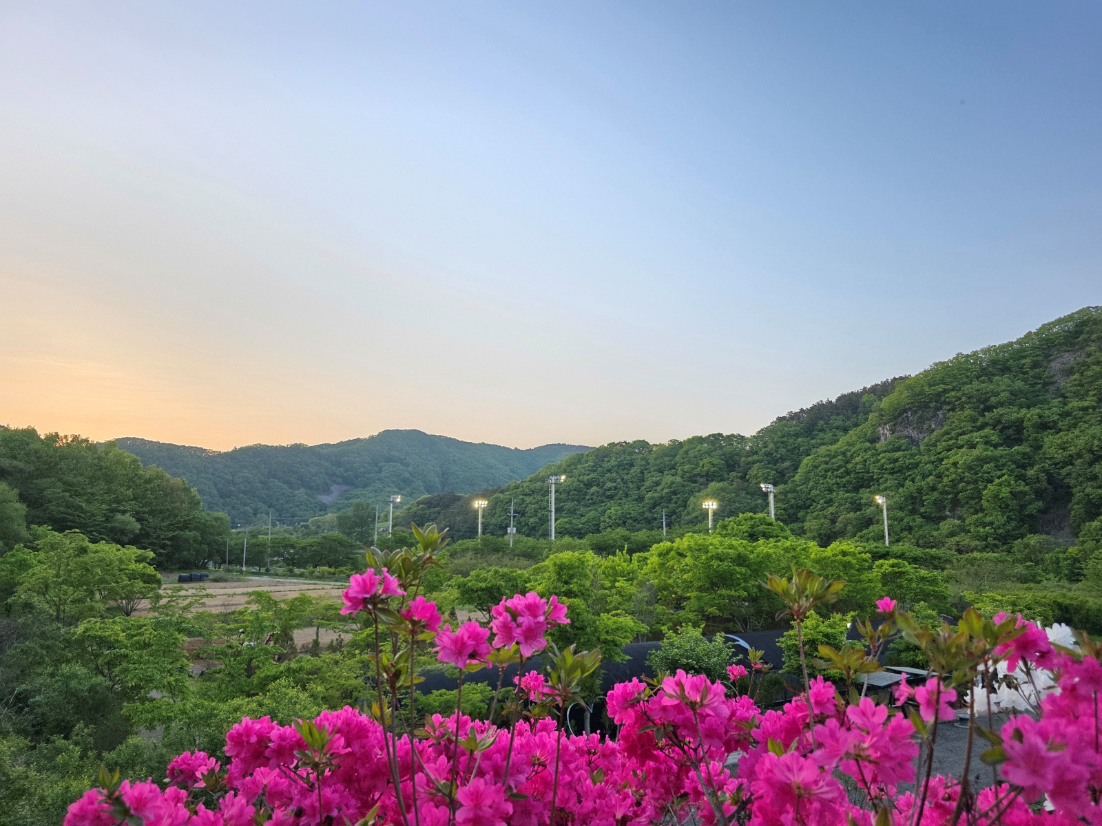진안 마이산 풍혈냉천 글램핑&캠핑장 전망